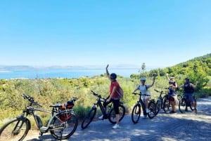 アテネ発：エギナ島電動自転車ツアー、フェリーチケット付き