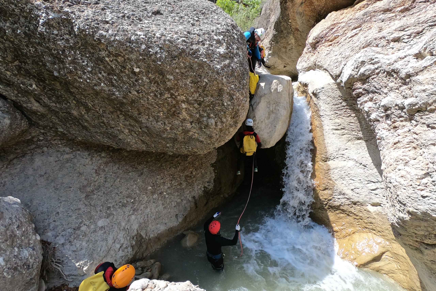 From Athens: Agios Loukas Gorge Canyoning Experience