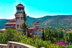 Från Aten: Agistri, Moni & Aegina dagskryssning med bad