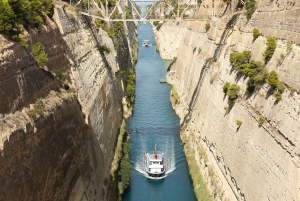 Da Atene: Escursione all'antica Corinto con guida al canale e VR
