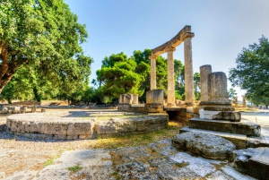 De Atenas: excursão privada de um dia à Olímpia Antiga