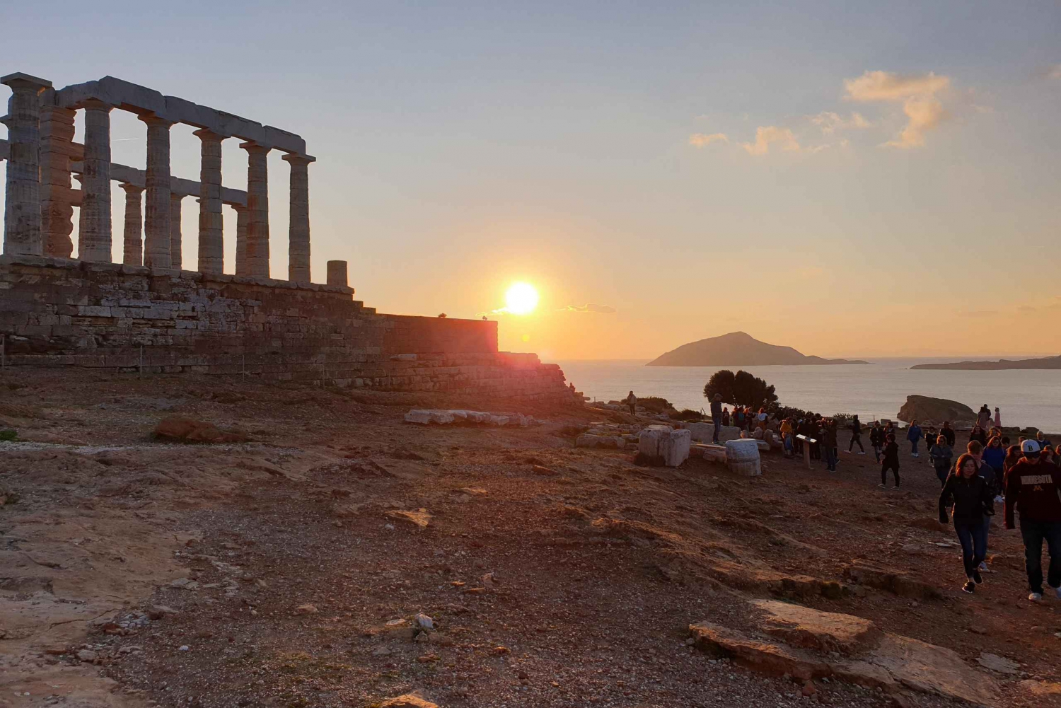 De Atenas: Viagem de 1 dia ao Cabo Sounio e ao Templo de Poseidon