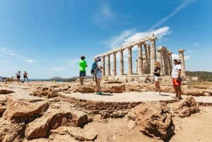 Da Atene: Tour guidato di Capo Sounion in kayak con pranzo