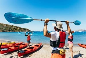 Da Atene: Tour guidato di Capo Sounion in kayak con pranzo