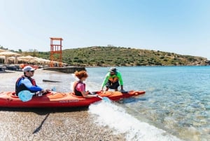 Da Atene: Tour guidato di Capo Sounion in kayak con pranzo