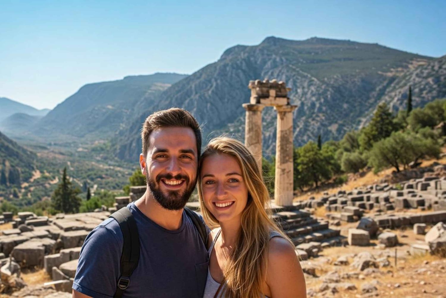 アテネ発：デルフィへのカスタマイズ可能なプライベート1日旅行