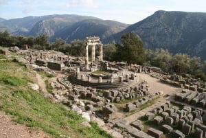 Från Aten: Delphi heldag V.R. Audio guidad tur