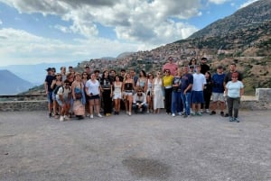 Från Aten: Delphi heldag V.R. Audio guidad tur