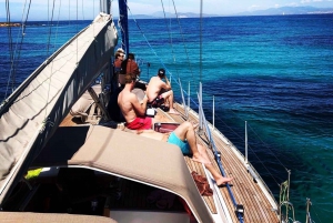 Athens Full-day cruise with a sailing catamaran