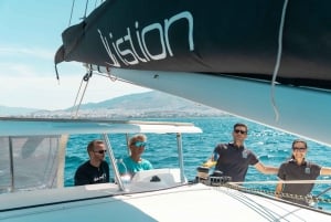 Athens Full-day cruise with a sailing catamaran