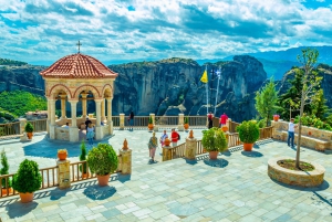 From Athens: Full-Day Rail Tour to Meteora w/ Hermit Caves