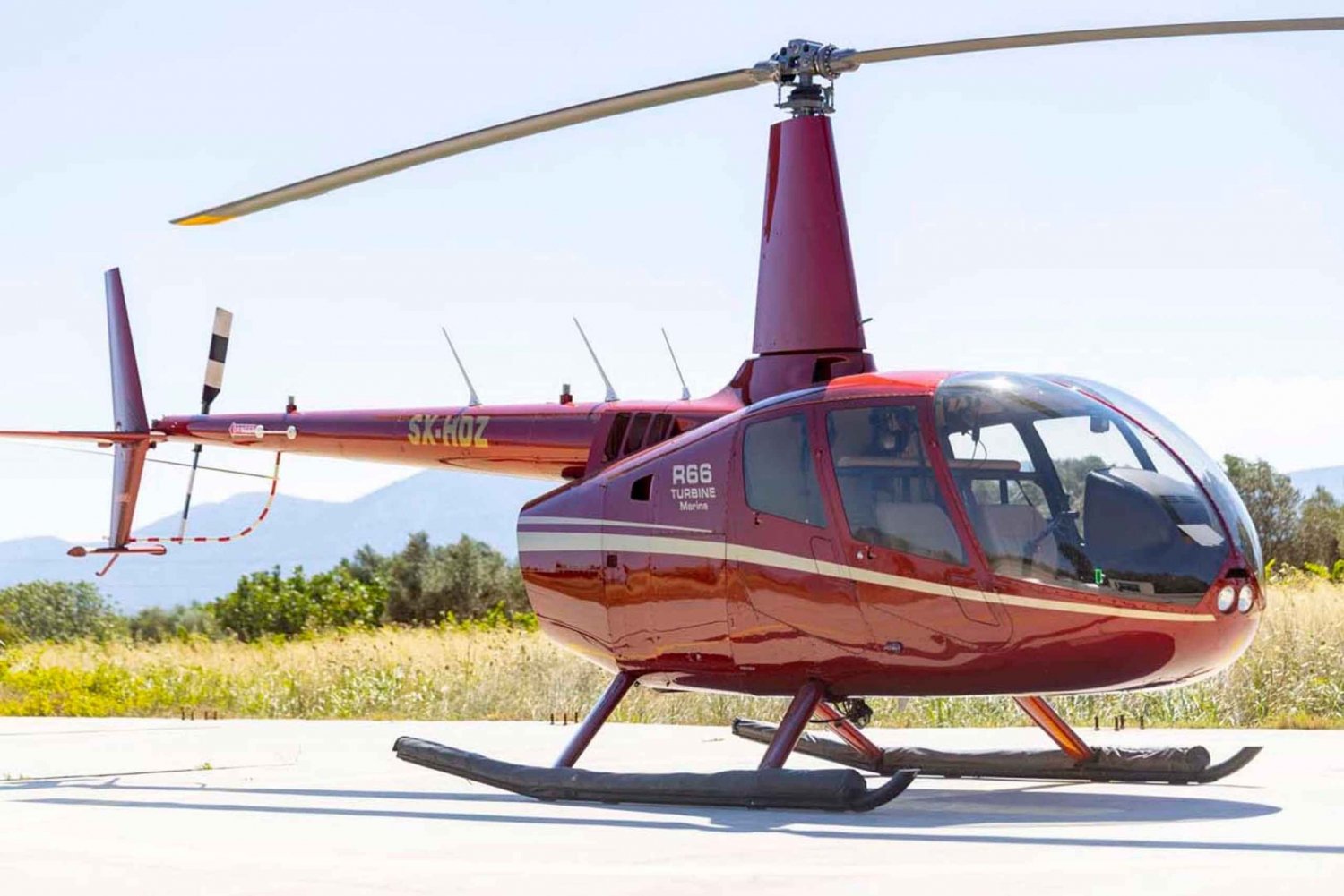 From Athens: Greek Islands Private Helicopter Transfer