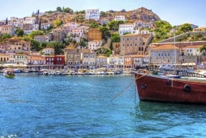 Au départ d'Athènes : Croisière d'une journée à Hydra, Poros et Égine avec déjeuner