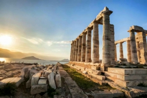 From Athens: Lake Vouliagmeni Spa & Temple of Poseidon Tour