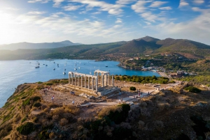 From Athens: Lake Vouliagmeni Spa & Temple of Poseidon Tour