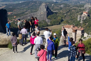 From Athens: Meteora Day Trip by Train w/ Live & Audio Guide