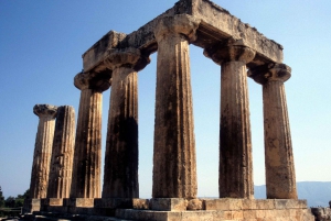 Desde Atenas: Corinto privado y Templo de Hera, Lago Azul