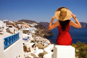 Vanuit Athene: Santorini dagtour met zwemmen