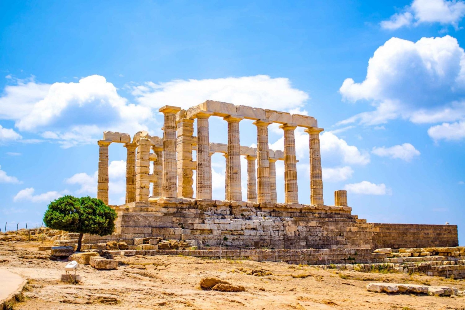 From Athens: Temple of Poseidon and Cape Sounion Guided Tour