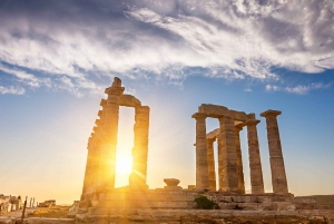 From Athens: Temple of Poseidon and Cape Sounion Guided Tour
