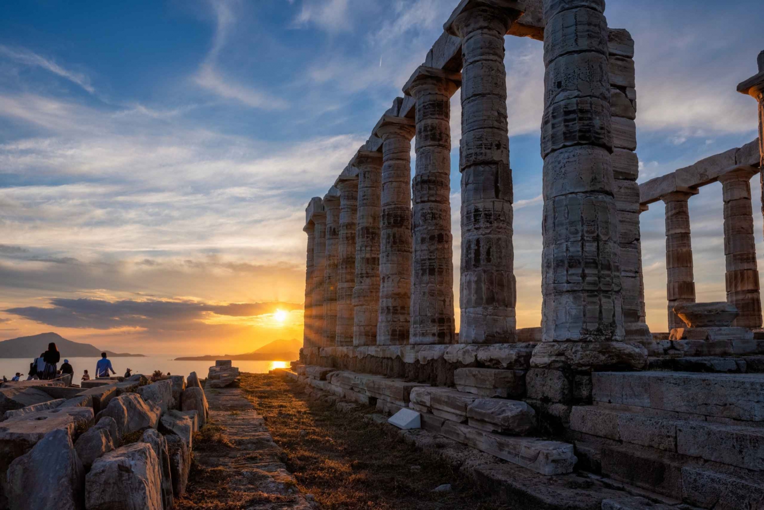 Från Aten: Halvdagstur till Poseidons tempel och Kap Sounio