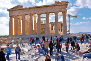 Depuis le port de croisière : Ville d'Athènes, Acropole & Musée de l'Acropole