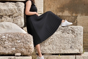 Séance photo dans les ruines antiques grecques