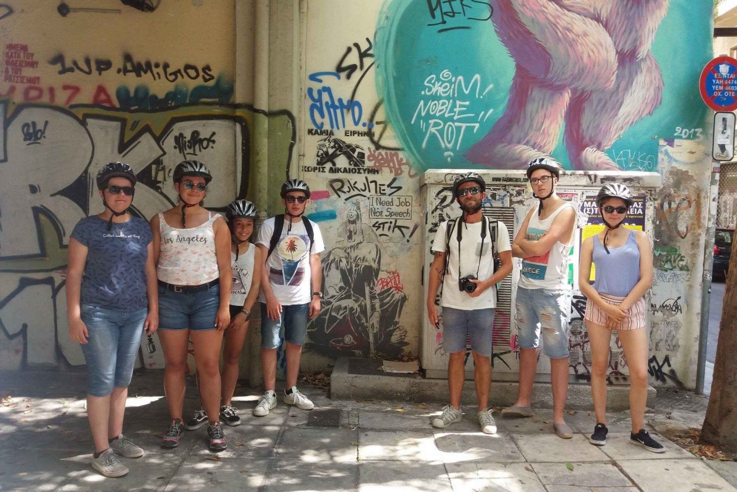 Greek Life and Street Art Electric Bicycle Tour