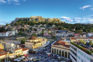 Guided walking tour of Acropolis with bus city tour