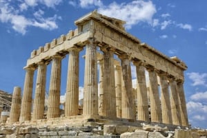 Wandeltour met gids over Akropolis met vervoer