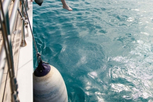 Halve dag Athene-cruise: zwemstop, lunch en drankjes inbegrepen