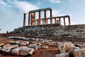 Halvdagstur i solnedgang til Cape Sounio med Sedan