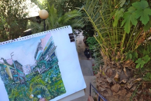 Outdoor drawing class in Modern Athens; Pangrati, Metz..