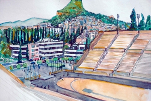 Udendørs tegnekursus i Athens gamle centrum