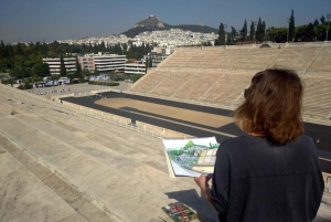 Udendørs tegnekursus i Athens gamle centrum