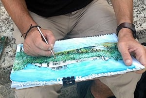 Udendørs tegnekursus i Athens gamle centrum