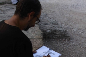Udendørs tegnekursus i Athens gamle centrum