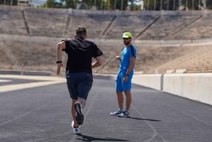 Løping gjennom Athens historie med personlig trener