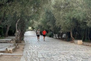 Løping gjennom Athens historie med personlig trener