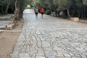 Hardlopen door de geschiedenis van Athene met personal trainer