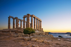 Sounio & Temple of Poseidon-Sunset at Athenian Riviera