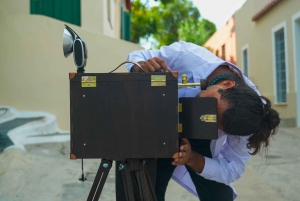 Vintage photoshooting with a box camera