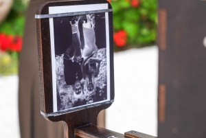 Vintage photoshooting with a box camera