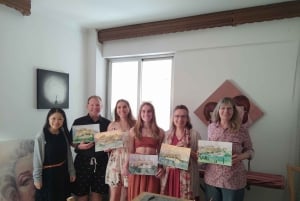 atelier de peinture de l'acropole/du paysage avec un artiste local