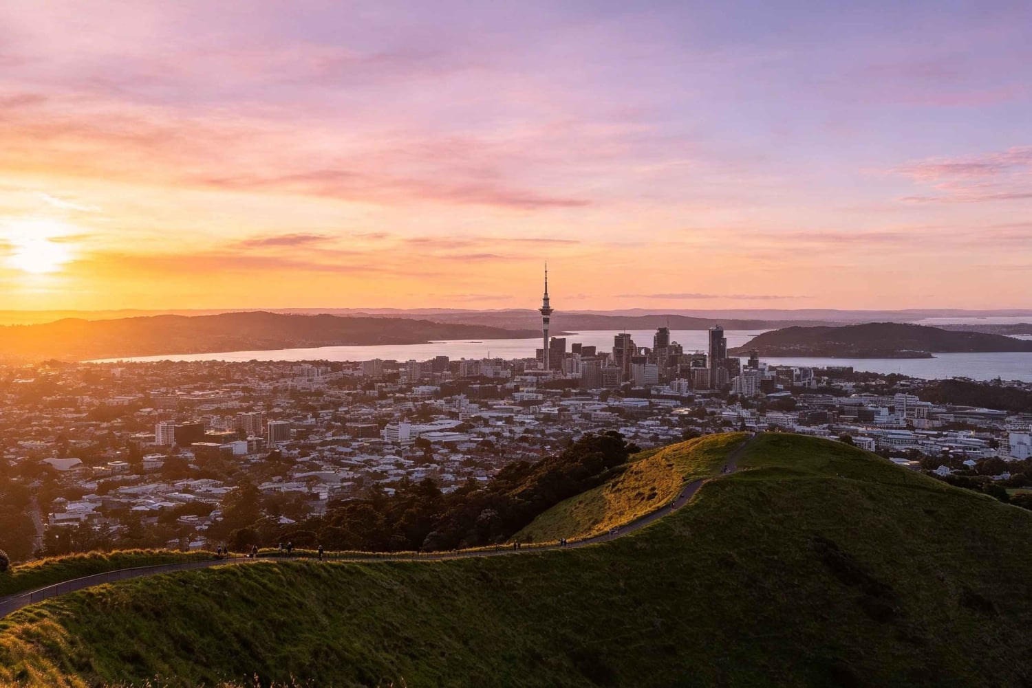 Mount Eden Volcano Origins& Māori Heritage& Sunset City View