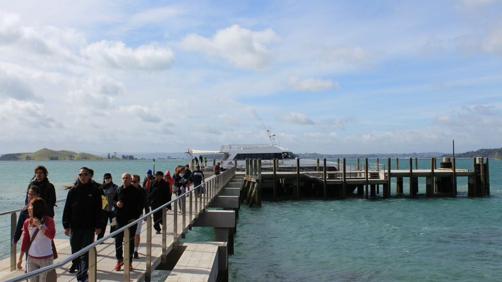 Arriving by ferry 