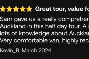 Visite d'une demi-journée à Auckland City Top Spots (visite en petit groupe)