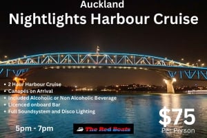 Auckland: Aftenkrydstogt med kanapéer og drikkevarer