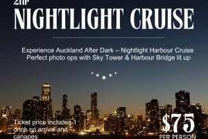 Auckland: Aftenkrydstogt med kanapéer og drikkevarer