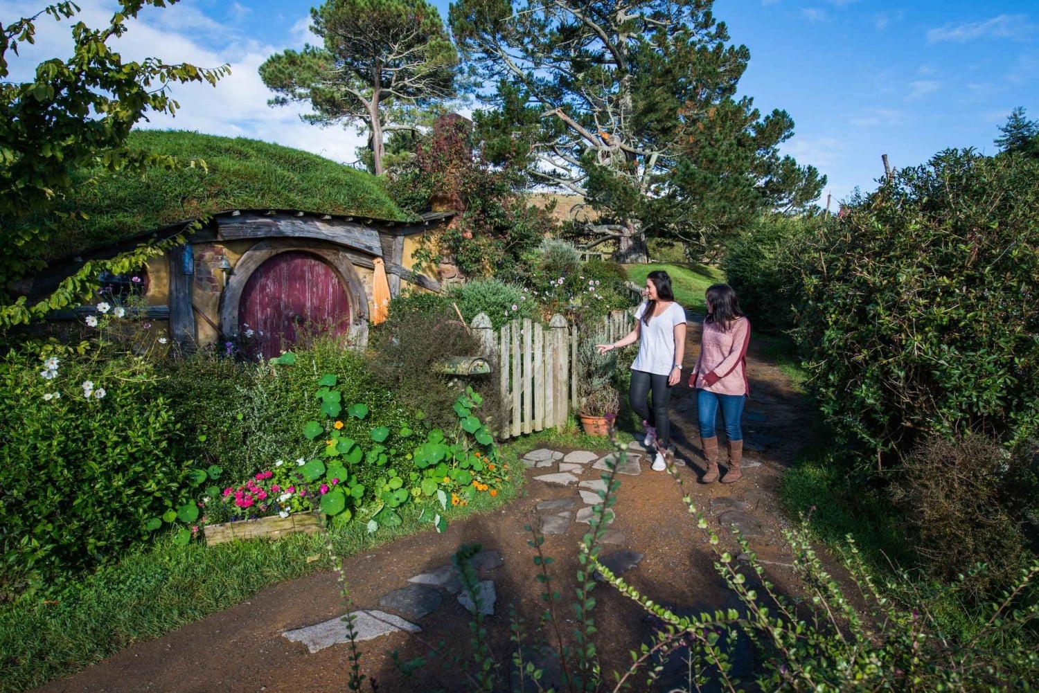 Hobbiton-filmkulisser og Te Puia geotermiske dal privat omvisning